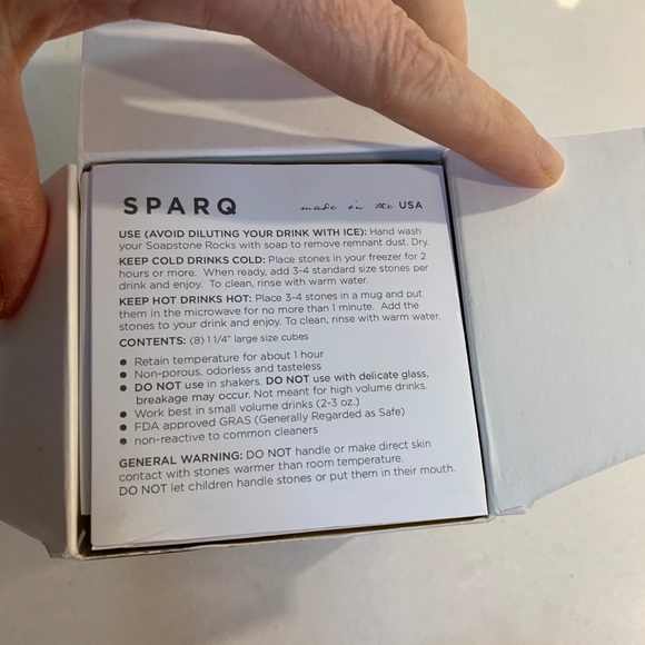 NWT Sparq Home Whiskey Rocks for Ice Cold Drinks - Picture 4 of 6